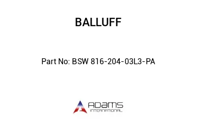 BSW 816-204-03L3-PA									
