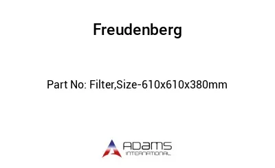 Filter,Size-610x610x380mm